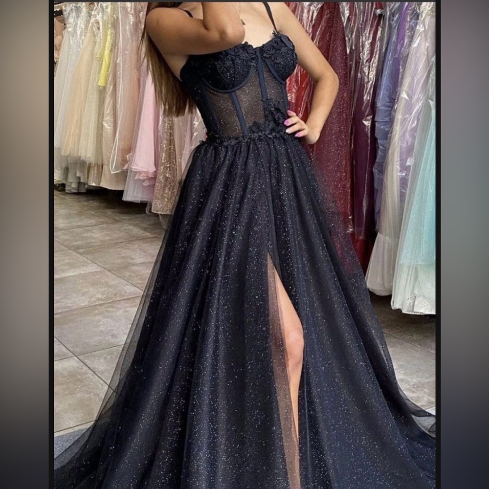 New Stacee’s Black Tulle Gown